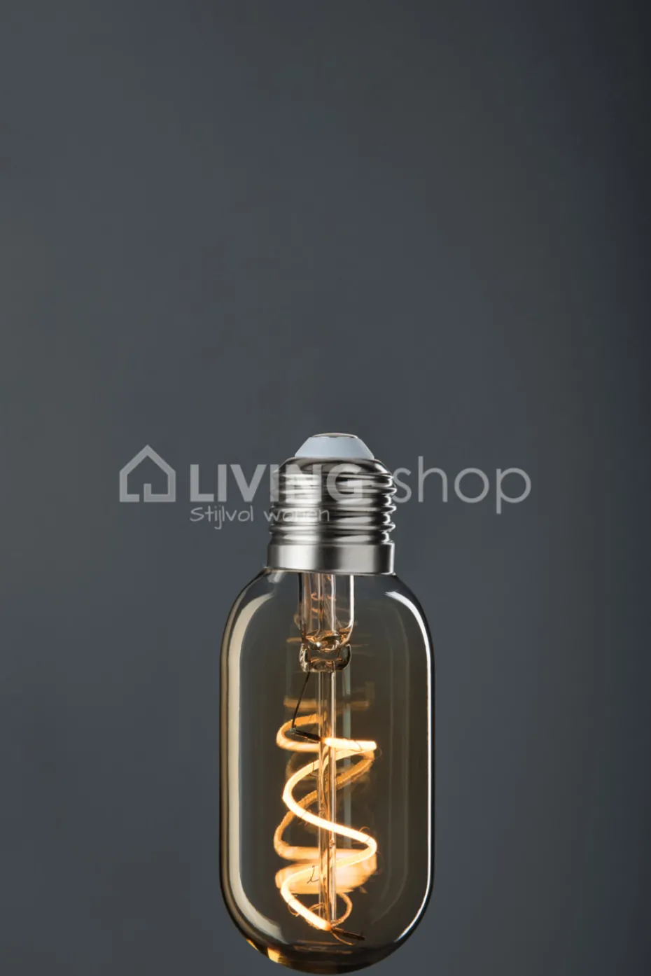J-LINE Retro LEDLAMP T45 SPIRAAL E27 dimbaar