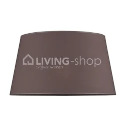 Verdace verlichting Ronde lampenkap Drum Dark Grey cotton, E27