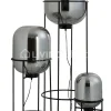 J-LINE Sacha staande lamp op voet zwart metaal Medium