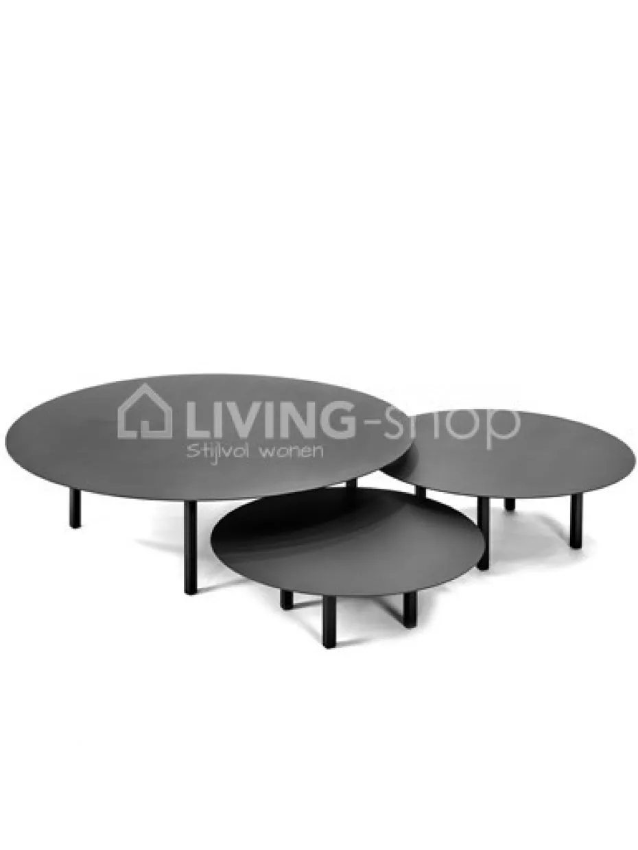 Serax Salontafel rond zwart staal Ø 118cm