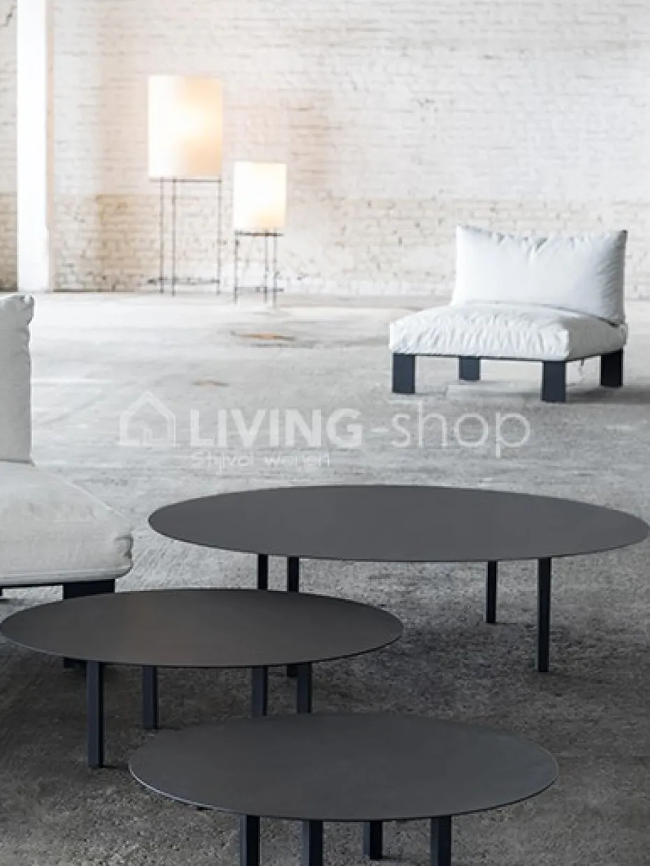 Serax Salontafel rond zwart staal Ø 118cm