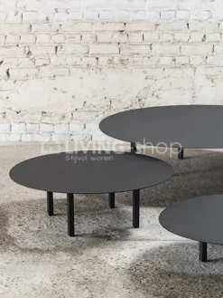 Serax Salontafel rond zwart staal Ø 118cm
