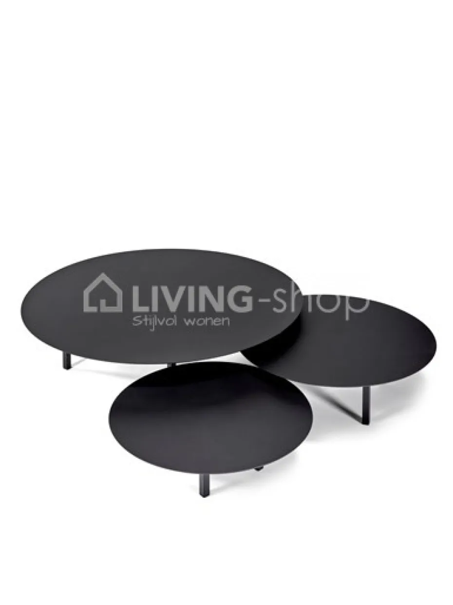 Serax Salontafel rond zwart staal Ø 118cm