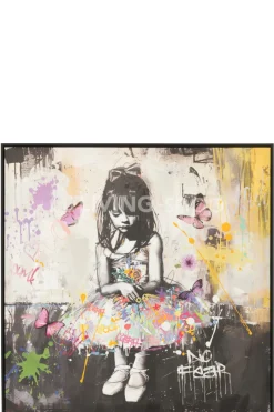 J-LINE Schilderij Ballerina wanddecoratie