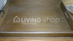J-LINE Set 2 dienbladen landelijke stijl,
