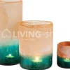 J-LINE Set 2 vazen Malou windlichten decoratie