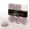 J-LINE Set van 9 theelichten Lavendel Lila Glow