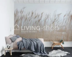 Rebel Walls Slaapkamer behang Swaying Reed