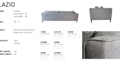 PR LIVING Sofa Lazio 2,5 zetel