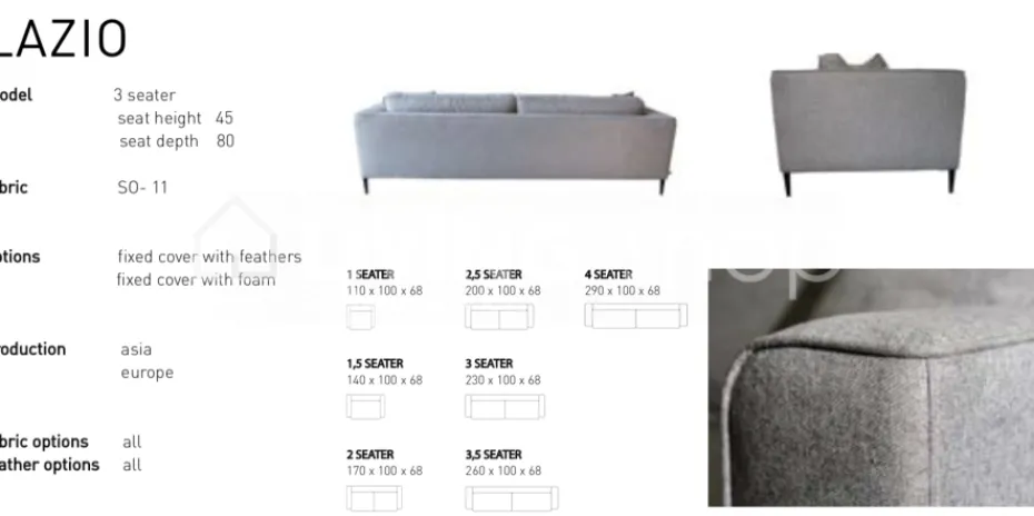 PR LIVING Sofa Lazio 2,5 zetel