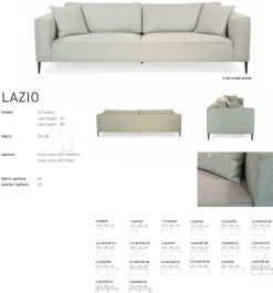 PR LIVING Sofa Lazio 2,5 zetel