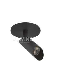 Verlichting online Spot rond zwart LED inbouw