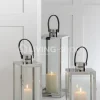J-LINE Stainless steel lantaarn Evi landelijke stijl