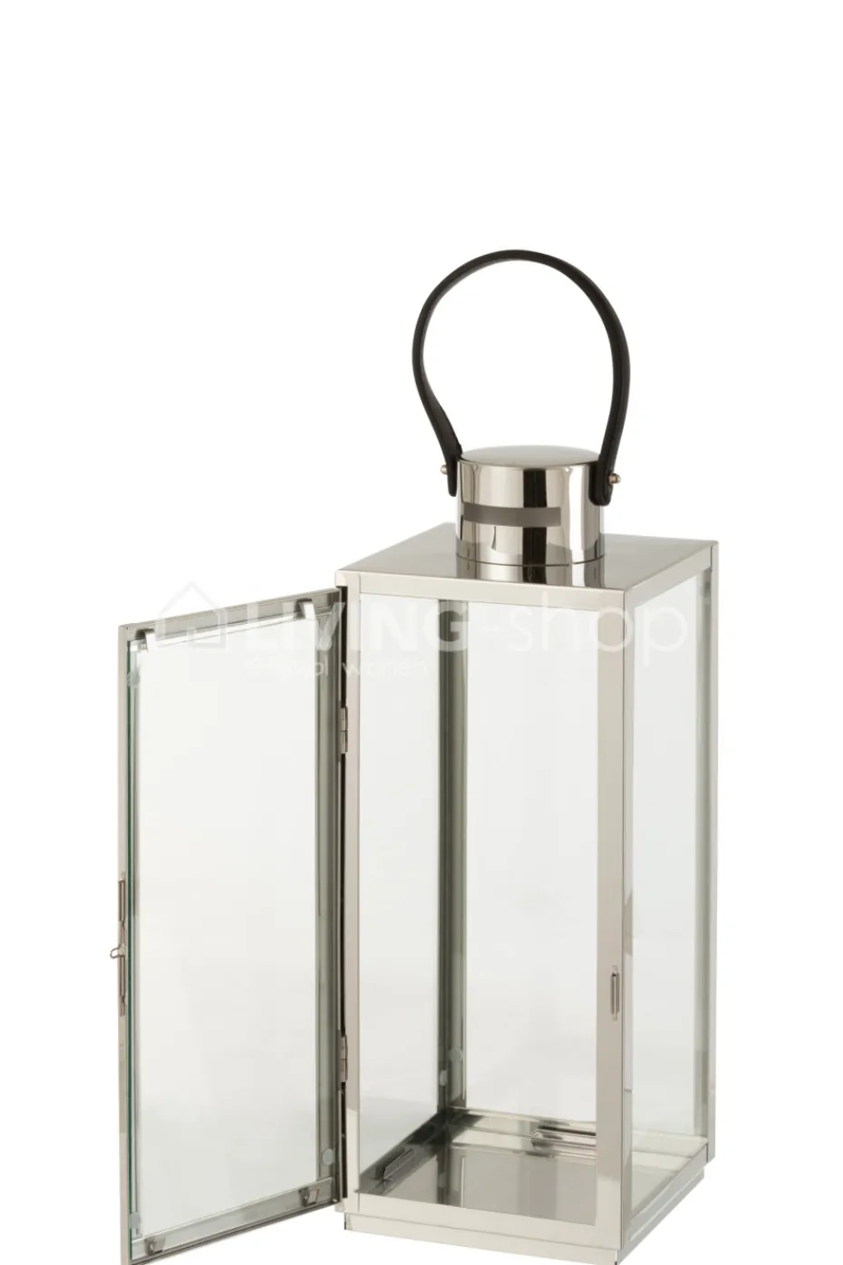 J-LINE Stainless steel lantaarn Evi landelijke stijl