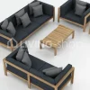 Teak outdoor lounge salon clubzetel
