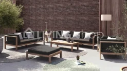 Teak outdoor lounge salon clubzetel