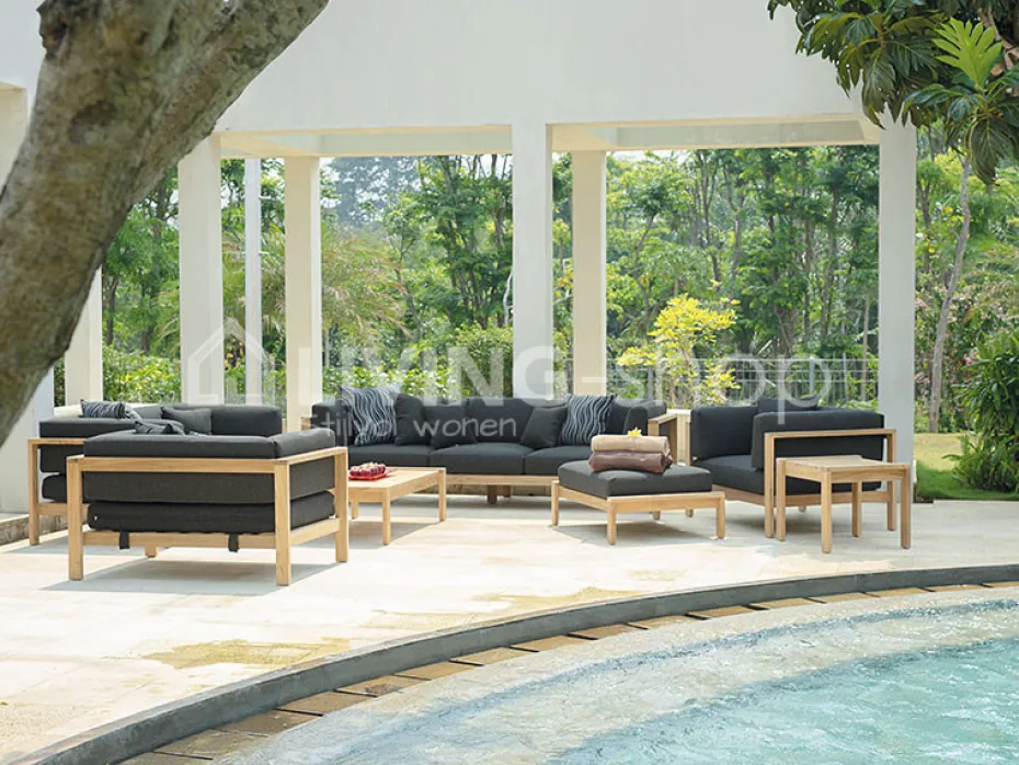 Teak outdoor lounge salon clubzetel