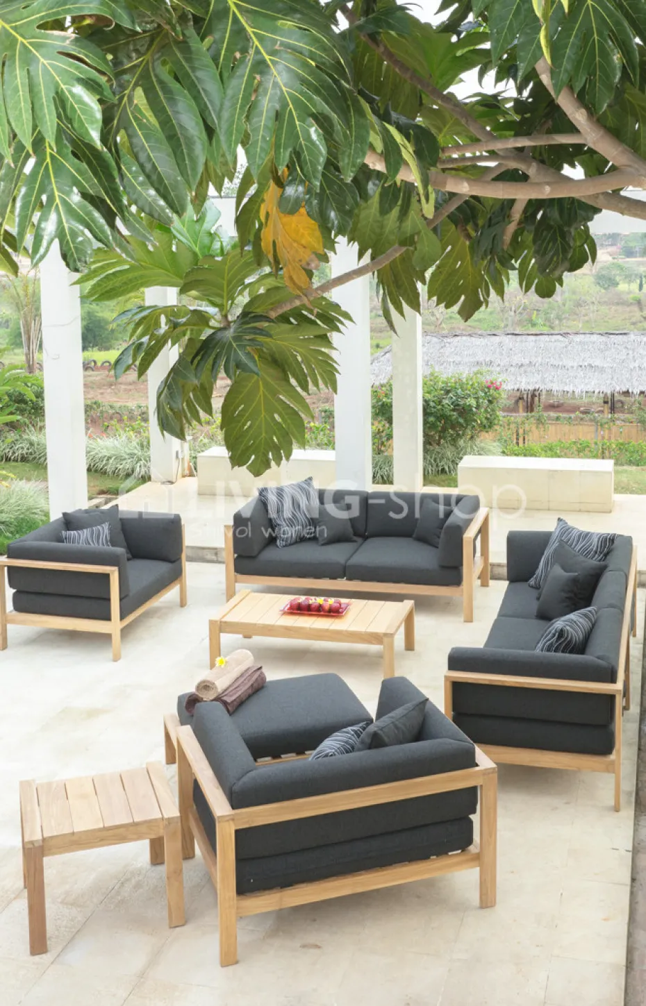 Teak outdoor lounge salon clubzetel