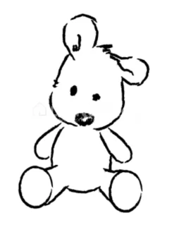 Lou&Friends Teddy beer muursticker