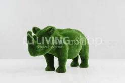 Tuinbeeld kunstgras Neushoorn Topiary