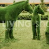Tuinbeelden 3 paardenbeelden
