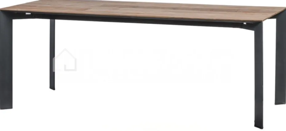 TIMELESS LIVING Uitschuifbare Tafel TEAK landelijke stijl