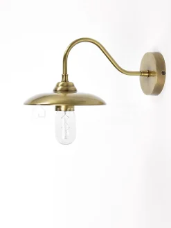 Verlichting online Verona wandlamp goud, landelijke wandverlichting