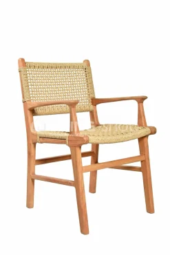 Viro Rotan Teak Stoel Scandinavische stijl Naturel