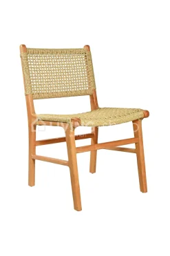 Viro Rotan Teak Stoel Scandinavische stijl Naturel