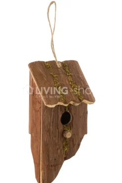 J-LINE Vogelhuisje hout vogelkast