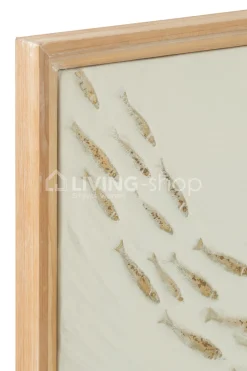 J-LINE Wanddecoratie Cirkel School Vissen Zoli wanddeco