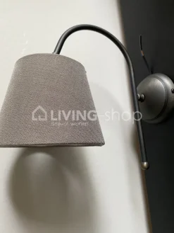 J-LINE Wandlamp met lampenkap, landelijke wandverlichting antiek brons