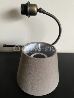 J-LINE Wandlamp met lampenkap, landelijke wandverlichting antiek brons