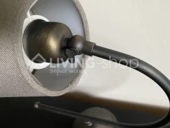 J-LINE Wandlamp met lampenkap, landelijke wandverlichting antiek brons