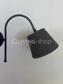J-LINE Wandlamp met lampenkap, landelijke wandverlichting antiek brons
