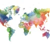 Rebel Walls Wereldkaart behang world mural