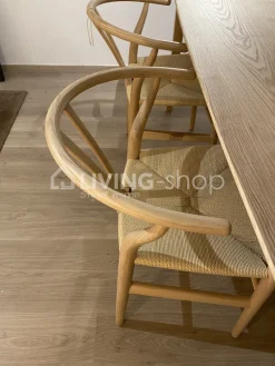 Wishbone stoel essenhout naturel