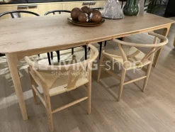 Wishbone stoel essenhout naturel