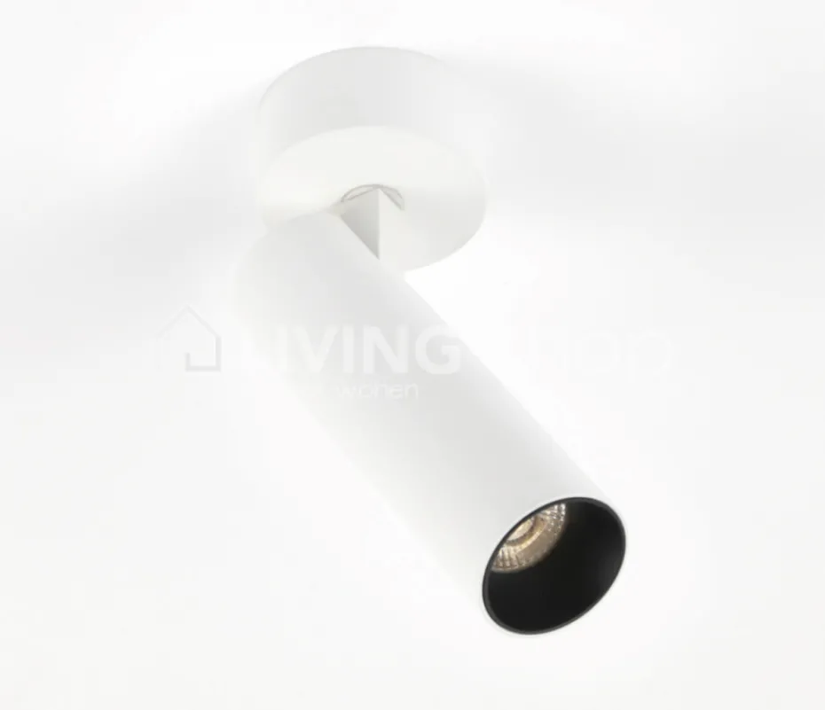 Verlichting online Witte LED Micro tube spot cilinder opbouw