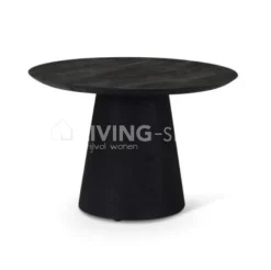 Castle-Line Zwarte Ronde Salontafel Lotus Castle Line dia 40cm