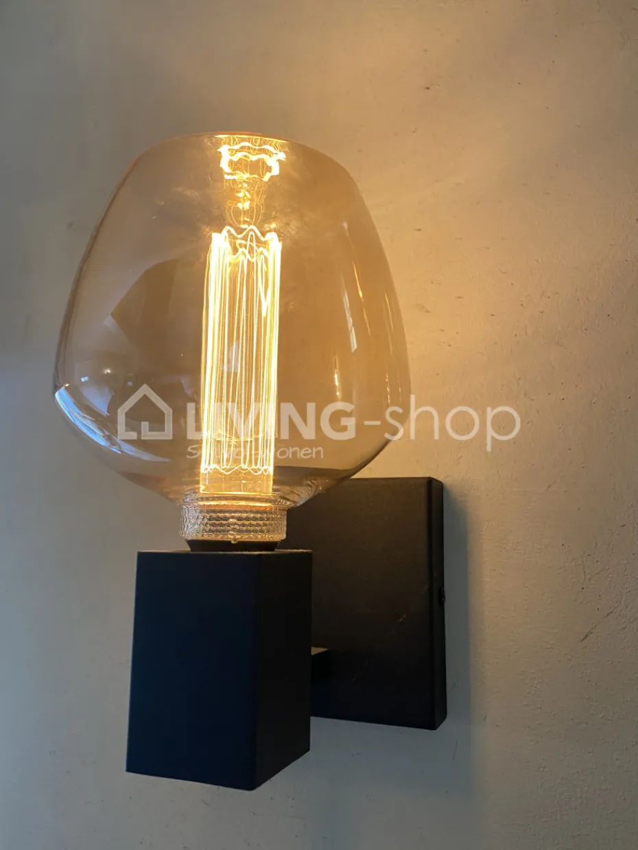 Verlichting online Zwarte wandlamp industrieel modern