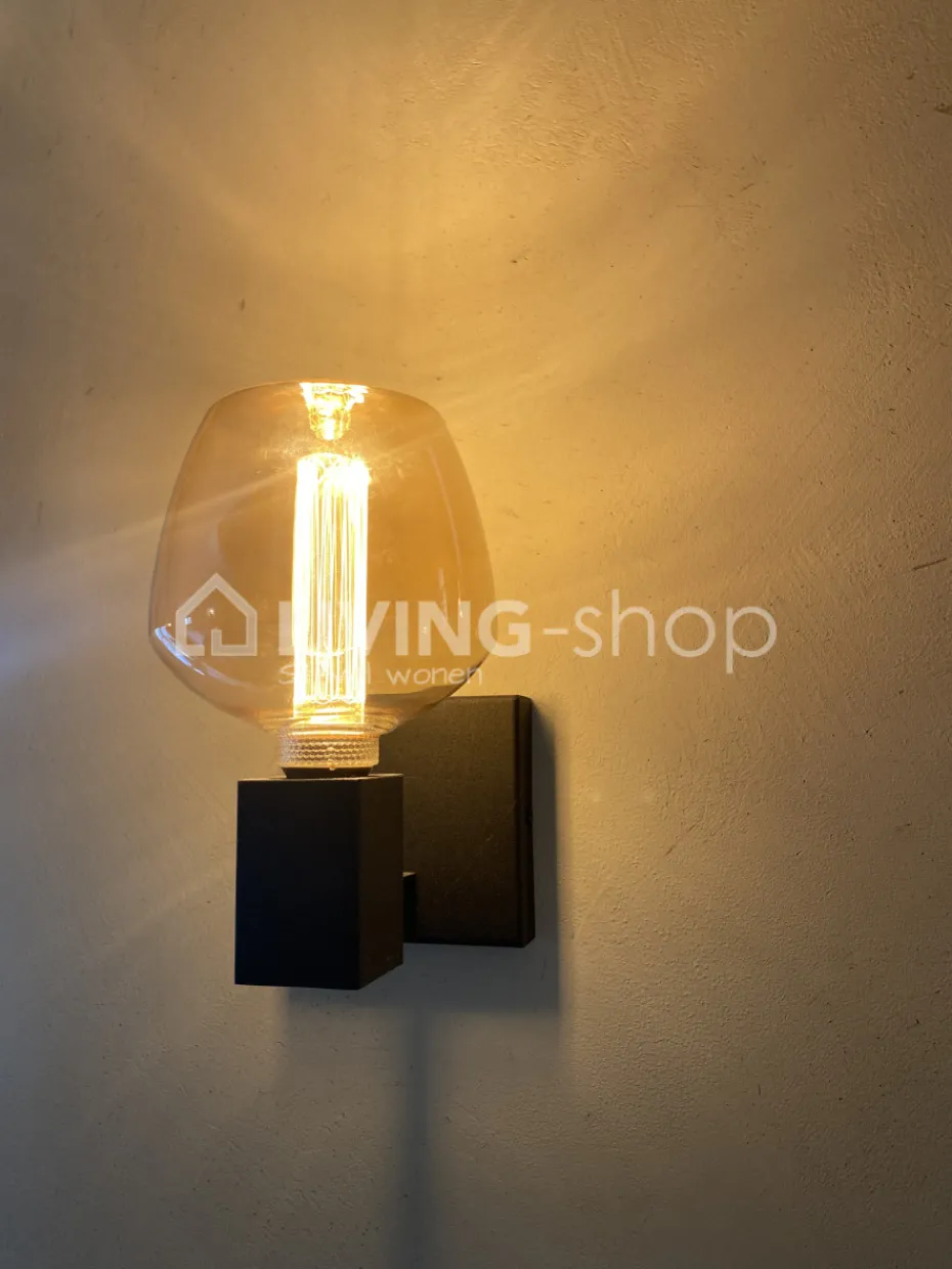 Verlichting online Zwarte wandlamp industrieel modern