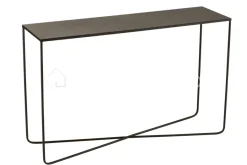 J-LINE Zwarte wandtafel / console zwart metaal